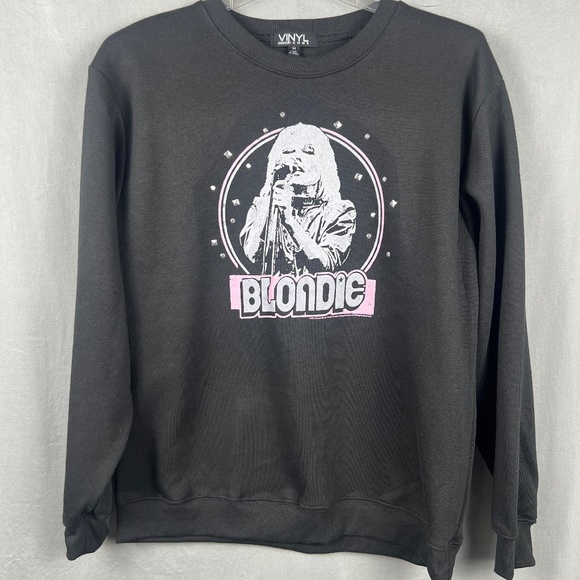 Vinyl Icons Blondie Unisex Sweatshirt with Fringe Back SZ M: NWT - Picture 1 of 10